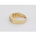 Memoire Ring Gold 585 14 Karat Brillanten 1.05ct Champagner Light