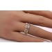 Memoire Ring Gold 585 14 Karat Brillanten 1.05ct Champagner Light