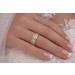 Memoire Ring Gold 585 14 Karat Brillanten 1.05ct Champagner Light