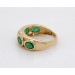 Smaragd Ring Gold 585 14 Karat grüne Edelsteine 1.75ct