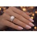Perlen Ring Weissgold 585 14K  Akoyaperle Diamanten 0.02ct 