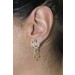 Herz Ohrstecker Gold 585 14 Karat Diamanten 0.05ct 