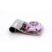 Brillant Anhänger Weissgold 585 14K synth. rosa Aquamarin Brillant 0.15ct