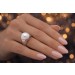 Perlen Ring Platin 950 Südsee Perle 13mm