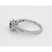 Brillantring Halo Weißgold 585 14K blaue weiße Brillanten 0.80ct 