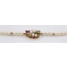 Perlenkette Akoyaperlen 6-5.4mm  Amethyst Aquamarin Peridot Brillanten