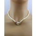 Perlenkette Akoyaperlen 6-5.4mm  Amethyst Aquamarin Peridot Brillanten