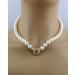 Perlenkette Edison Perlen 9.9-9.4mm Gold 750 Brillanten