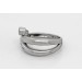 Brillantring Platin 950 Gold Brillanten 0.16ct Antikschmuck