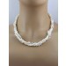 Perlenkette 44cm japanische Biwaperlen 8-4mm Gold 585 14K