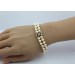Perlenarmband Akoyaperlen Weißgold 585 14K Diamant Rubine Antikschmuck