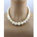 Korallen Collier Silber 925 Schaumkorallen Antikschmuck