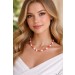 Korallenkette 45cm Gold 333 8K  Angel Skin Sardischen Korallen Antikschmuck