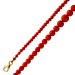 Korallenkette 53cm Gelbgold 333 8K rote Sardische Korallen Antikschmuck