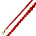 Korallenkette 53cm Gelbgold 333 8K rote Sardische Korallen Antikschmuck