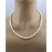 Perlenkette 56cm Silber 925 japanische Akoyaperlen 7.6mm
