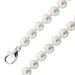 Perlenkette 56cm Silber 925 japanische Akoyaperlen 7.6mm