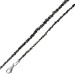 Diamant Kette Armband Weißgold 585 14K anthrazit schwarze Rohdiamanten 35ct 