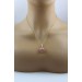 Rhodochrosit Anhänger Gold 585 14Krosa Edelstein 19.7ct. Antikschmuck