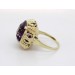 Amethystring Gelbgold 585 lila Amethyst Edelstein 10.00ct. Asscher Cut