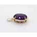 Amethyst Anhänger Gelbgold 585 lila Amethyst Edelstein 7.90ct.Top AAA 
