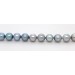 Akoyaperlen Kette Japan 7.9-7.5mm silbergrau silberblau Weißgold 585