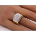 Brillantring Cocktail Gelbgold 750 18K Diamanten 2.85ct