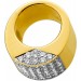 Brillantring Cocktail Gelbgold 750 18K Diamanten 2.85ct