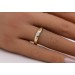 Solitär Spannring Gold 585 14 Karat Brillant 0.18ct 