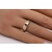 Rubin Ring Gold 585 14K roter Edelstein Brillanten 0.10ct Antikschmuck 