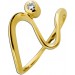 Solitär Ring Gold 585 14 Karat Brillant 0.06ct 