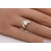Perlen Ring Gold 585 14K Brillant 0.02ct Biwa Perle