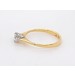 Solitär Ring Gold 750 18 Karat  Brillant 0.22ct