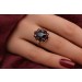 Granat Ring Gold 333 8 Karat rote Edelsteine 6.0ct Antikschmuck