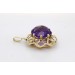 Amethyst Anhänger Gold 585 14K lila Edelstein 12.4ct Antikschmuck