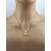 Citrin Anhänger Gold 585 14K gelber Edelstein 5ct Brillanten 0.24ct