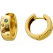 Brillant Creolen Gold 585 14K blaue gelbe orange weiße Brillanten 0.40ct