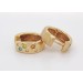 Brillant Creolen Gold 585 14K blaue gelbe orange weiße Brillanten 0.40ct