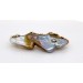 Perlen Brosche Gold 585 14K Biwa Perle Brillant 0.07ct 