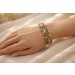 Perlen Armband 18.5cm Gold 585 14 Karat Biwa Perlen 