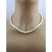 Perlenkette Akoya Perlen Saphire Diamanten Weissgold 585 14K