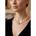 Perlenkette Akoya Perlen Saphire Diamanten Weissgold 585 14K