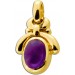 Amethyst Anhänger Gold 333 8K lila Edelstein 1.8ct Antikschmuck