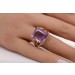 Amethyst Ring Gold 585 14 Karat lila Edelstein 16.5ct 
