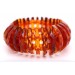 Bernstein Armband cognac braune Edelsteine 200ct Antikschmuck