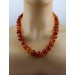Bernstein Kette baltische Edelsteine 240ct cognac braun Antikschmuck