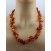 Bernstein Kette baltische Edelsteine cognac braun 240ct Antikschmuck