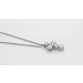 Kreuz Anhänger Kette Weißgold 585 Platin 950 Lab Grown Diamanten 1ct 