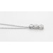 Brillant Anhänger Kette Weißgold 585 Platin 950 Lab Grown Brillanten 1ct