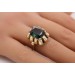 Turmalin Ring Gold 333 8K grüner Edelstein 11.2ct Antikschmuck